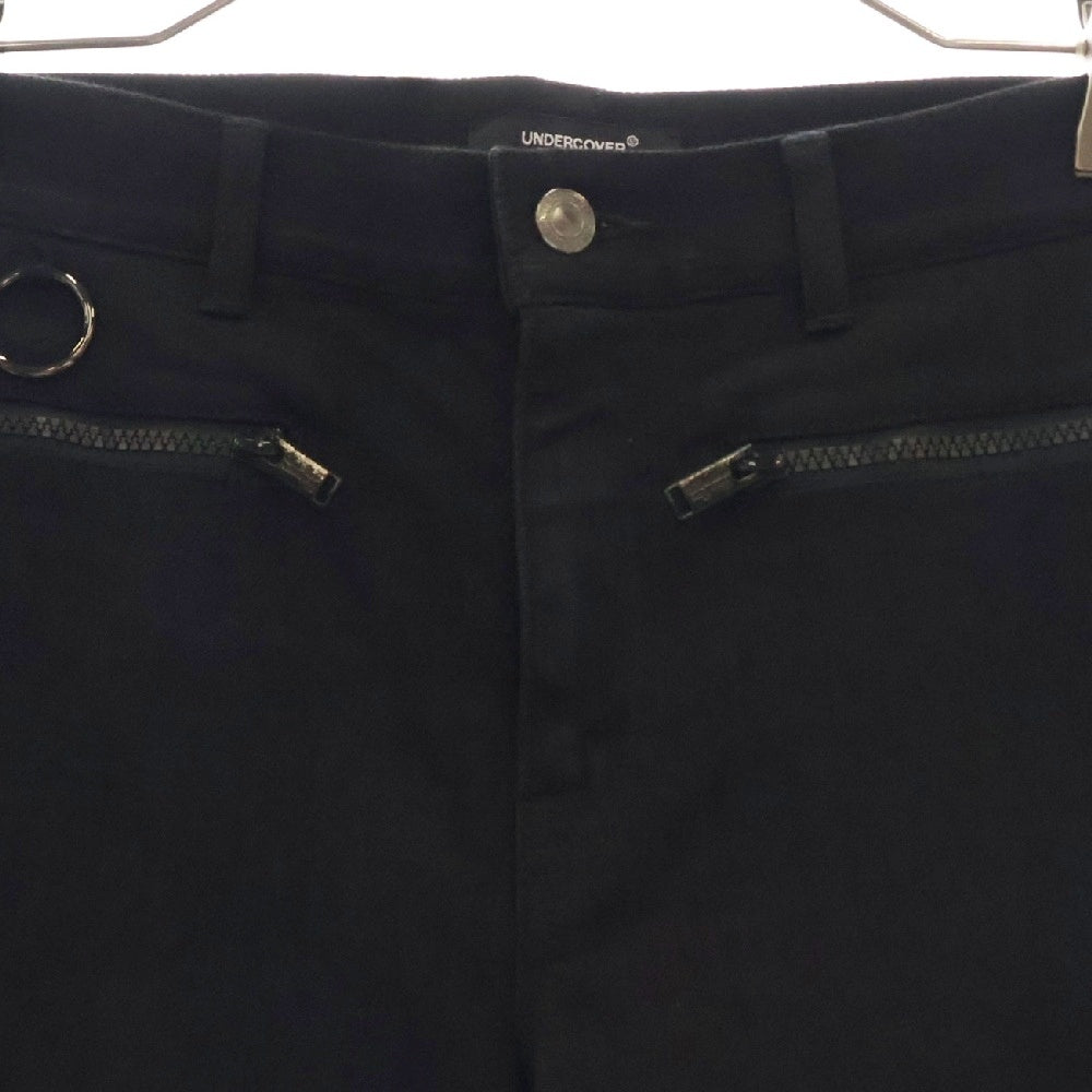 UNDERCOVER(アンダーカバー) 24SS ジップポケット スタッズ スリム デニムパンツ UC1D4502 ブラック