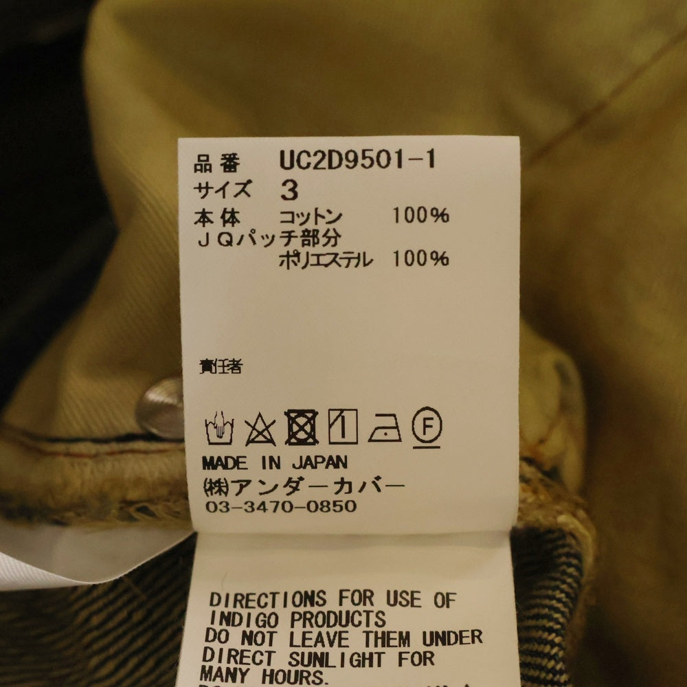 UNDERCOVER(アンダーカバー) 24AW フォトパッチデニムパンツ ジーンズ UC2D9501-1 インディゴ