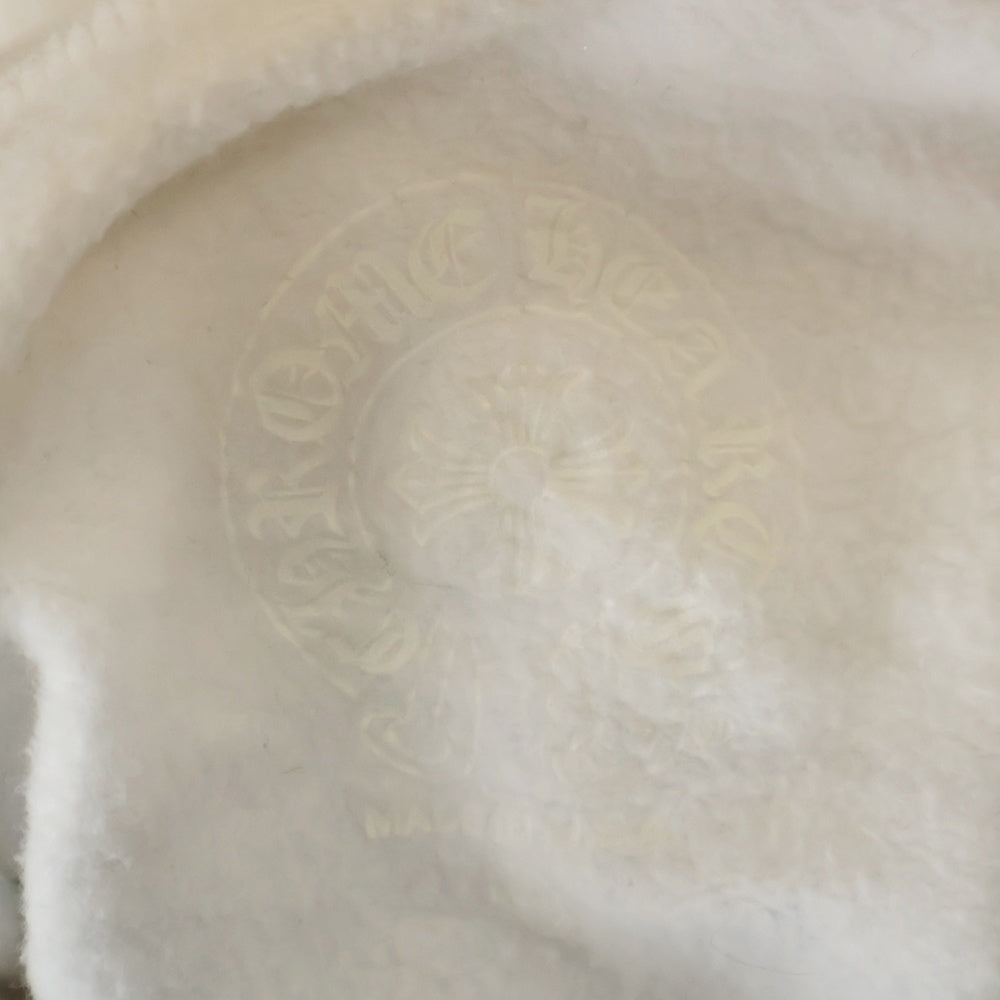 CHROME HEARTS(クロムハーツ) WTSHRT HD ZIP バックホースシュー 袖フローラルプリント ジップアップパーカー フーディー ホワイト