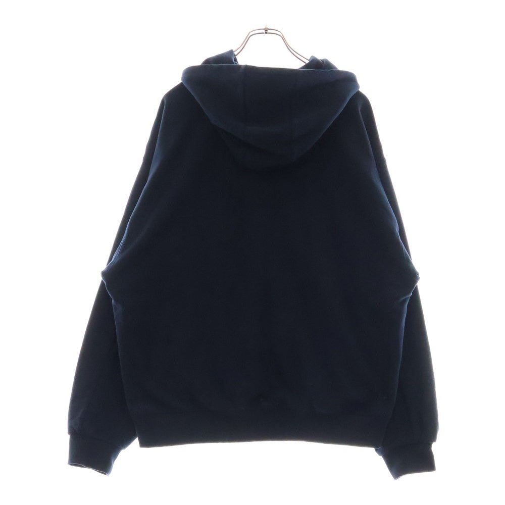 HUF(ハフ) 24AW CARRINGTON THERMAL LINED FLEECE 裏地サーマル ジップアップパーカー フーディー ネイビー FL00233