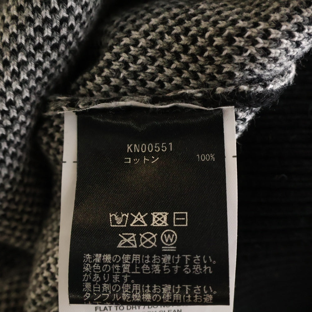 HUF(ハフ) DARK ROOM JACQUARD KNIT SWEATE ダークルーム ジャガード ニットセーター ブラック/グレー