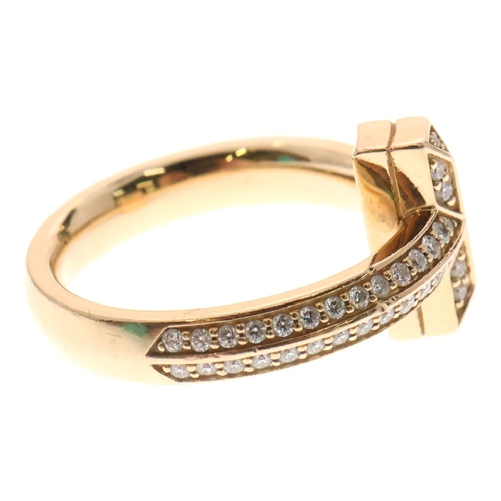 TIFFANY & Co.(ティファニー) Tワン ナロー ダイヤモンドリング 750PG ピンクゴールド