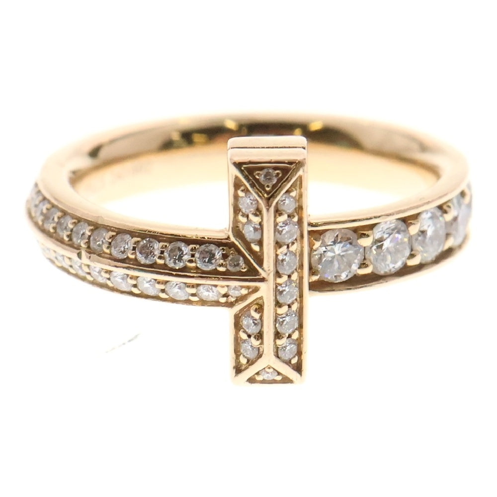 TIFFANY & Co.(ティファニー) Tワン ナロー ダイヤモンドリング 750PG ピンクゴールド