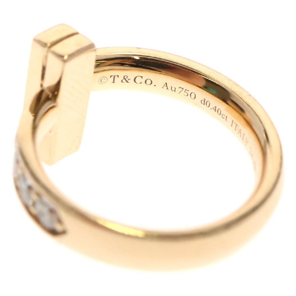 TIFFANY & Co.(ティファニー) Tワン ナロー ダイヤモンドリング 750PG ピンクゴールド