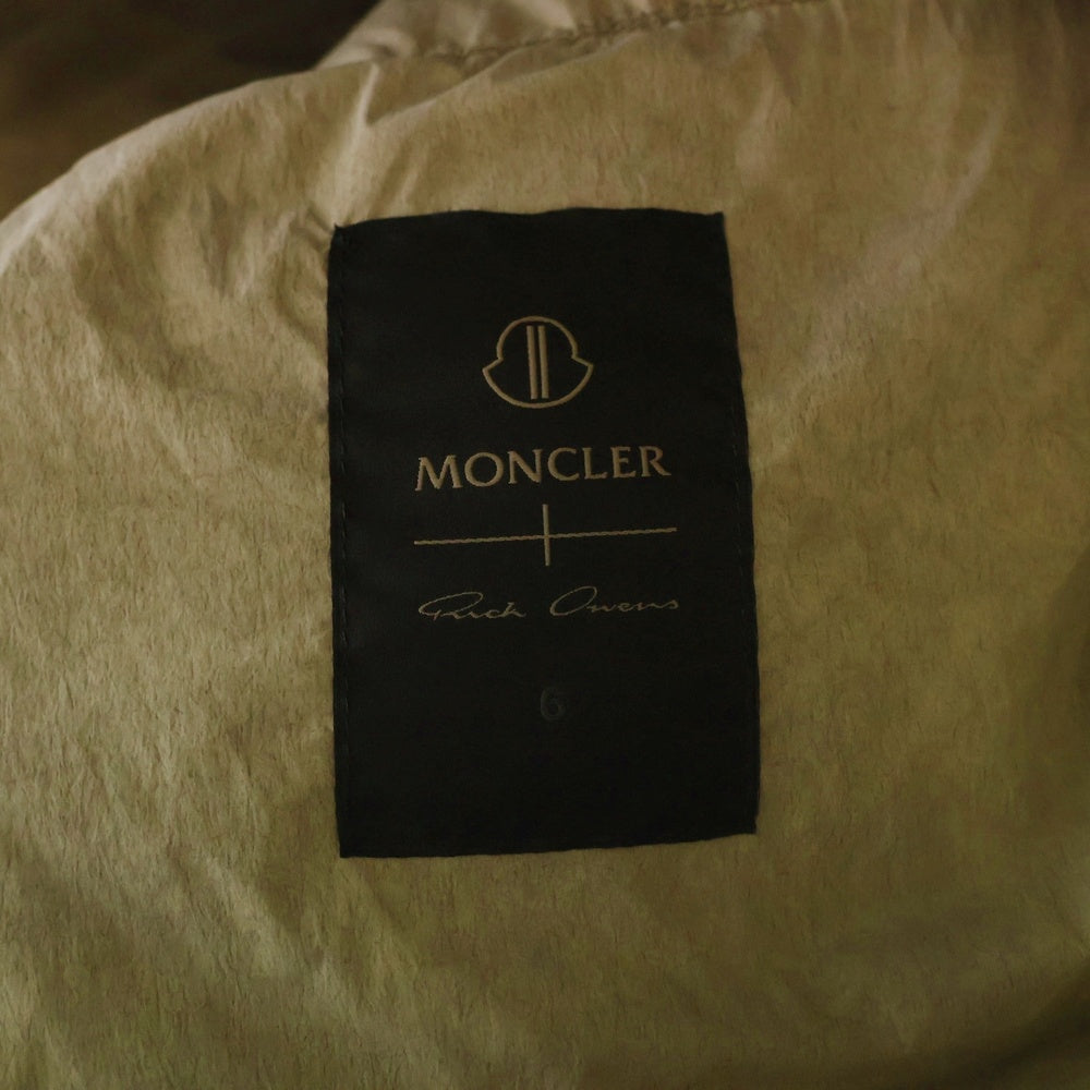 MONCLER(モンクレール) 23AW ×Rick Owens Down Jacket リックオウエンス グラデーションダウンジャケット ベージュ I209N1A00005 M3734