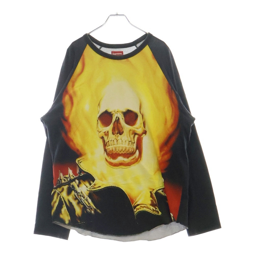 SUPREME(シュプリーム) 19SS Ghost Rider Raglan L/S Top ゴーストライダー ラグランシャツ 長袖Tシャツ ブラック