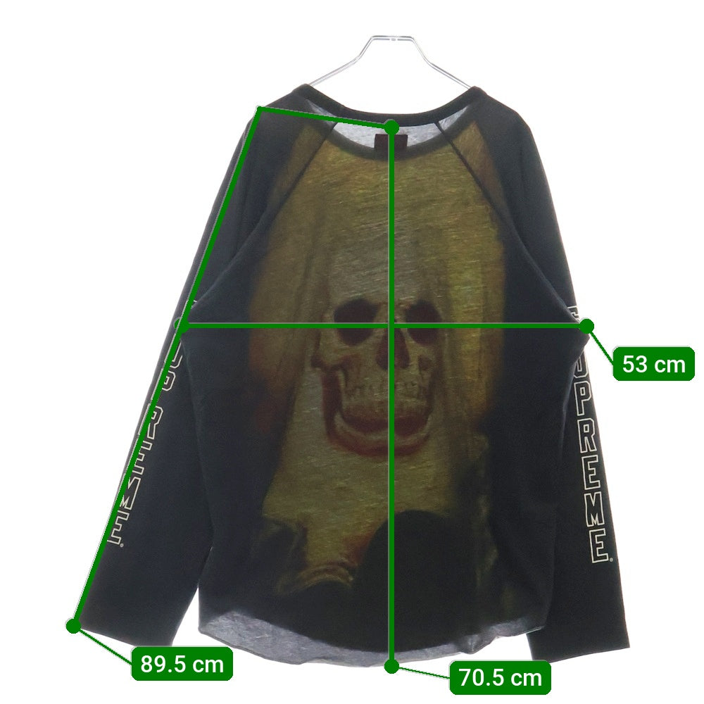 SUPREME(シュプリーム) 19SS Ghost Rider Raglan L/S Top ゴーストライダー ラグランシャツ 長袖Tシャツ ブラック
