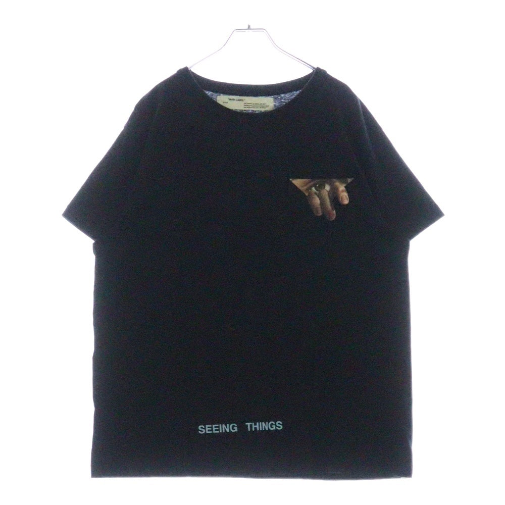 OFF-WHITE(オフホワイト) 17AW Eyes Seeing Things T-Shirt 半袖Tシャツ ブラック OMAA002F17185014