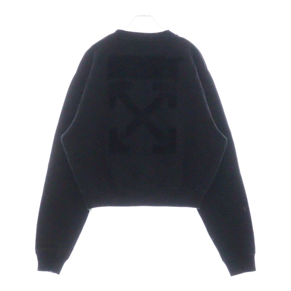 OFF-WHITE(オフホワイト) 18AW Logo Sweatshirt クルーネックスウェットトレーナー ブラック レディース OWBA026E18003038