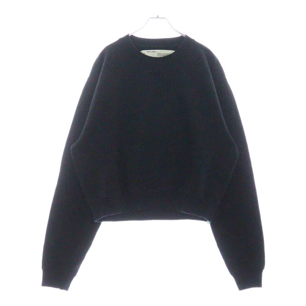OFF-WHITE(オフホワイト) 18AW Logo Sweatshirt クルーネックスウェットトレーナー ブラック レディース OWBA026E18003038