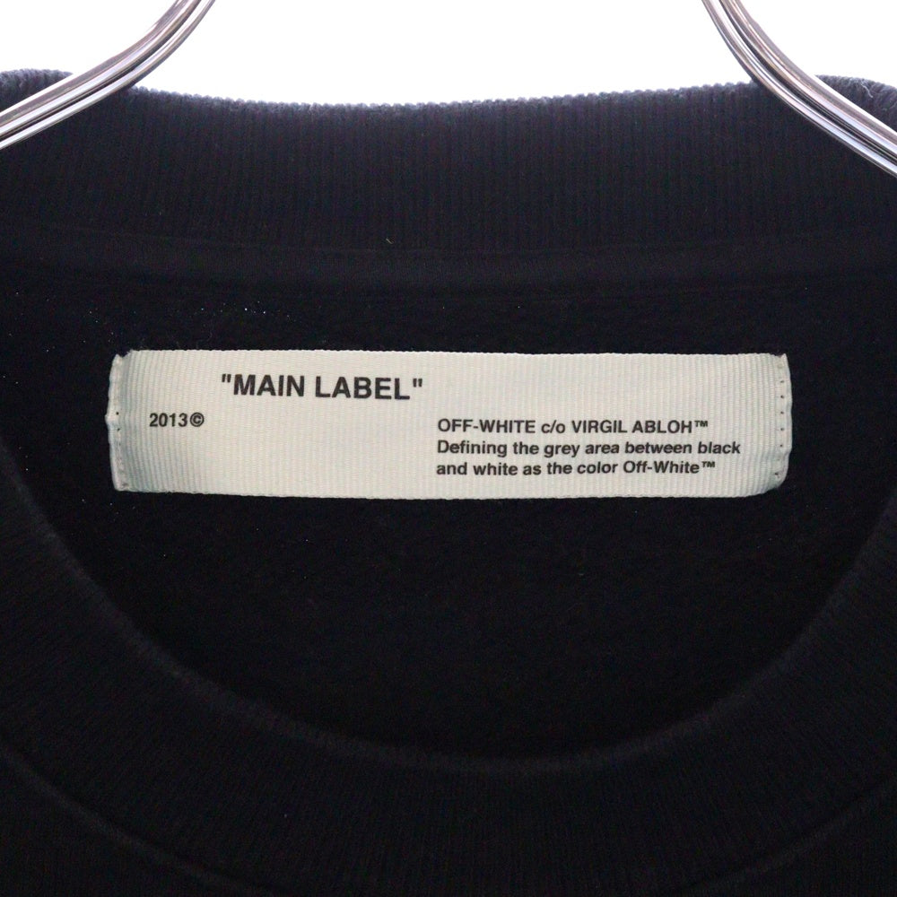 OFF-WHITE(オフホワイト) 18AW Logo Sweatshirt クルーネックスウェットトレーナー ブラック レディース OWBA026E18003038