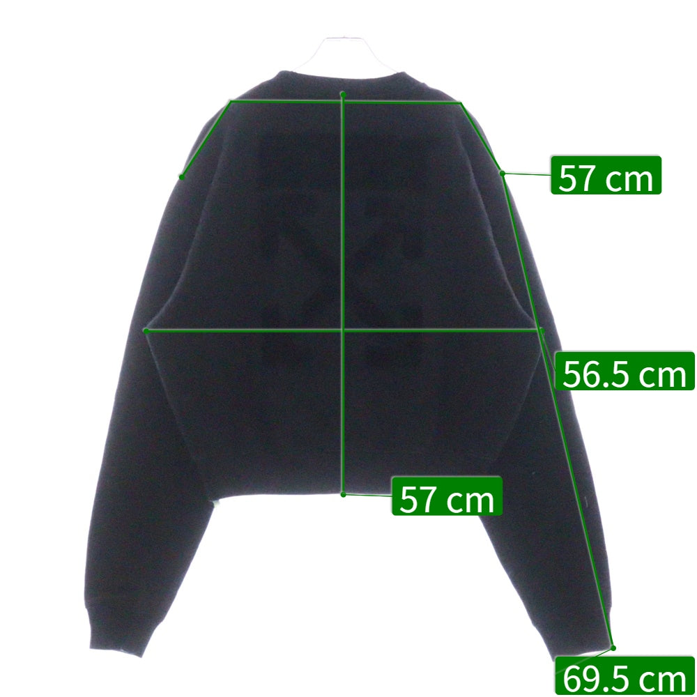 OFF-WHITE(オフホワイト) 18AW Logo Sweatshirt クルーネックスウェットトレーナー ブラック レディース OWBA026E18003038