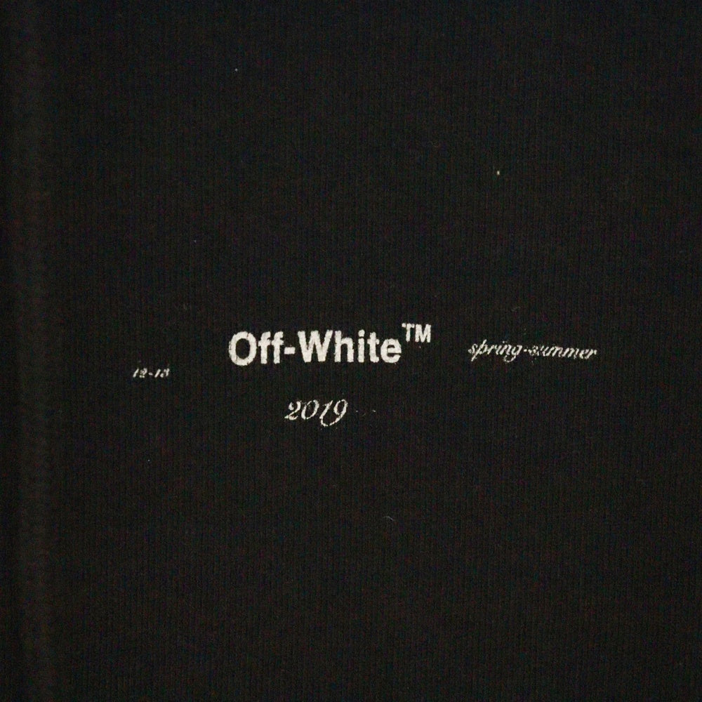 OFF-WHITE(オフホワイト) 19SS Diag Multicolour Zipped Hoodie ジップアップスウェットパーカー フーディー ブラック OMBE001R19003012