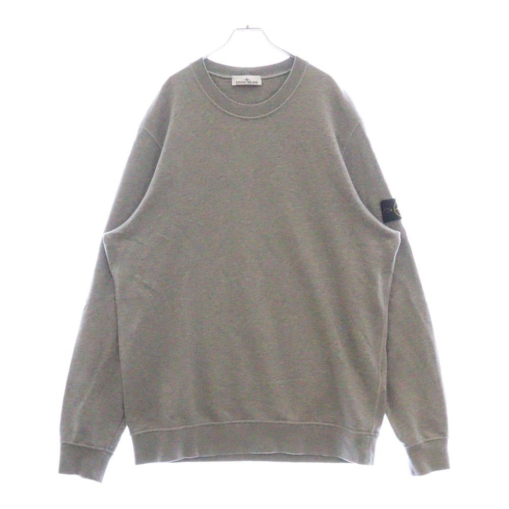 STONE ISLAND(ストーンアイランド) Sweatshirt ロゴワッペン クルーネックスウェットトレーナー グレー 101563051