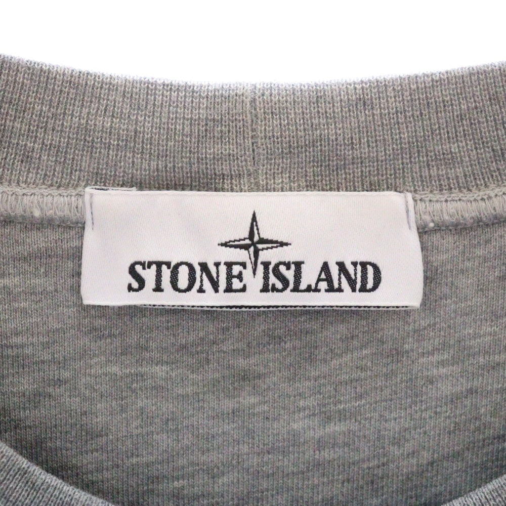 STONE ISLAND(ストーンアイランド) Sweatshirt ロゴワッペン クルーネックスウェットトレーナー グレー 101563051