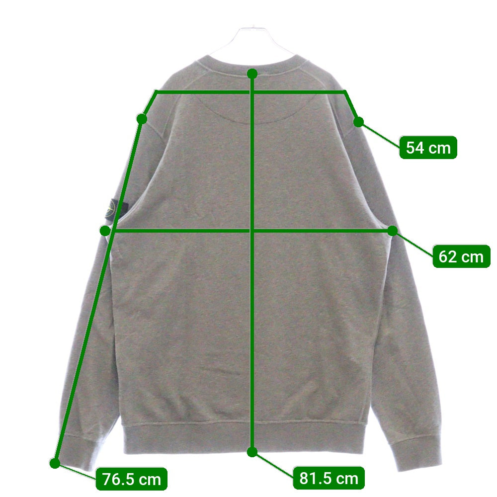 STONE ISLAND(ストーンアイランド) Sweatshirt ロゴワッペン クルーネックスウェットトレーナー グレー 101563051