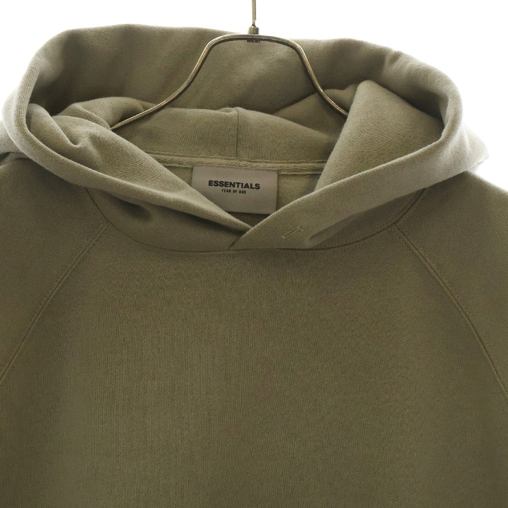 FEAR OF GOD ESSENTIALS(フィアオブゴッド エッセンシャルズ) Hoodie バックロゴ プルオーバースウェットパーカー フーディー カーキ