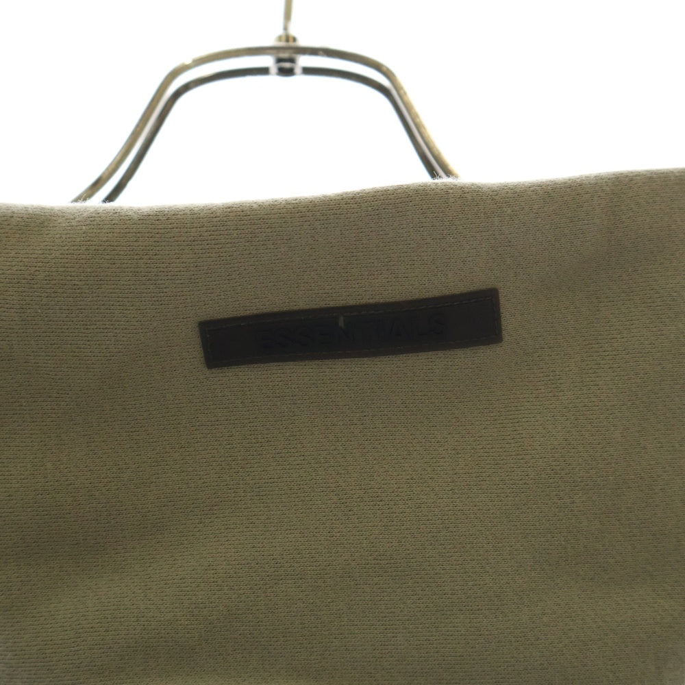 FEAR OF GOD ESSENTIALS(フィアオブゴッド エッセンシャルズ) Hoodie バックロゴ プルオーバースウェットパーカー フーディー カーキ