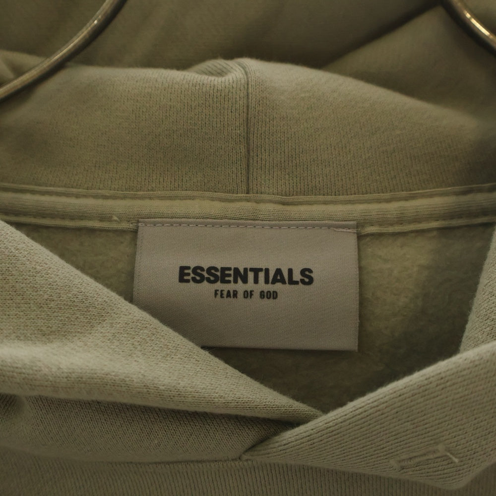 FEAR OF GOD ESSENTIALS(フィアオブゴッド エッセンシャルズ) Hoodie バックロゴ プルオーバースウェットパーカー フーディー カーキ