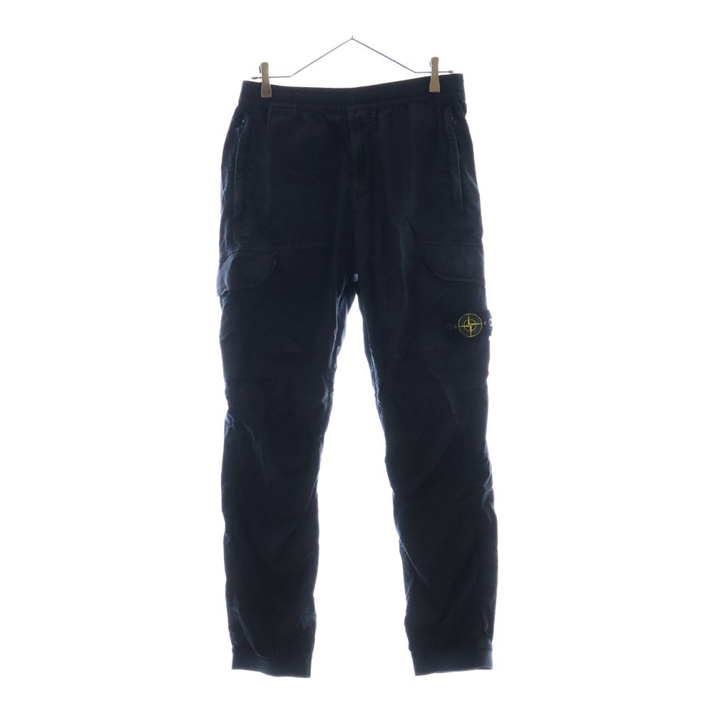 STONE ISLAND(ストーンアイランド) Cotton Poplin Strech Cargo Pants ロゴワッペン カーゴパンツ ネイビー 721531403