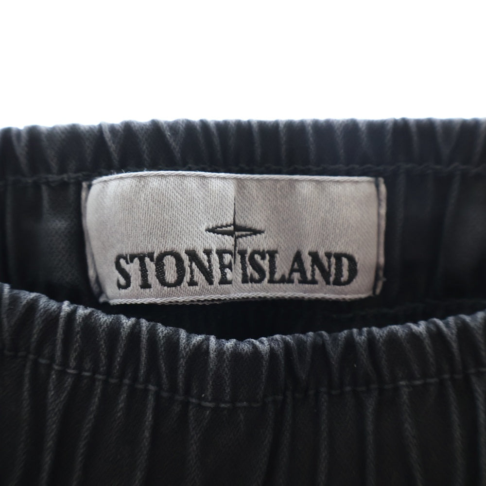 STONE ISLAND(ストーンアイランド) Cargo Pants ロゴワッペン ウォッシュド加工カーゴパンツ ブラック 7715313L1