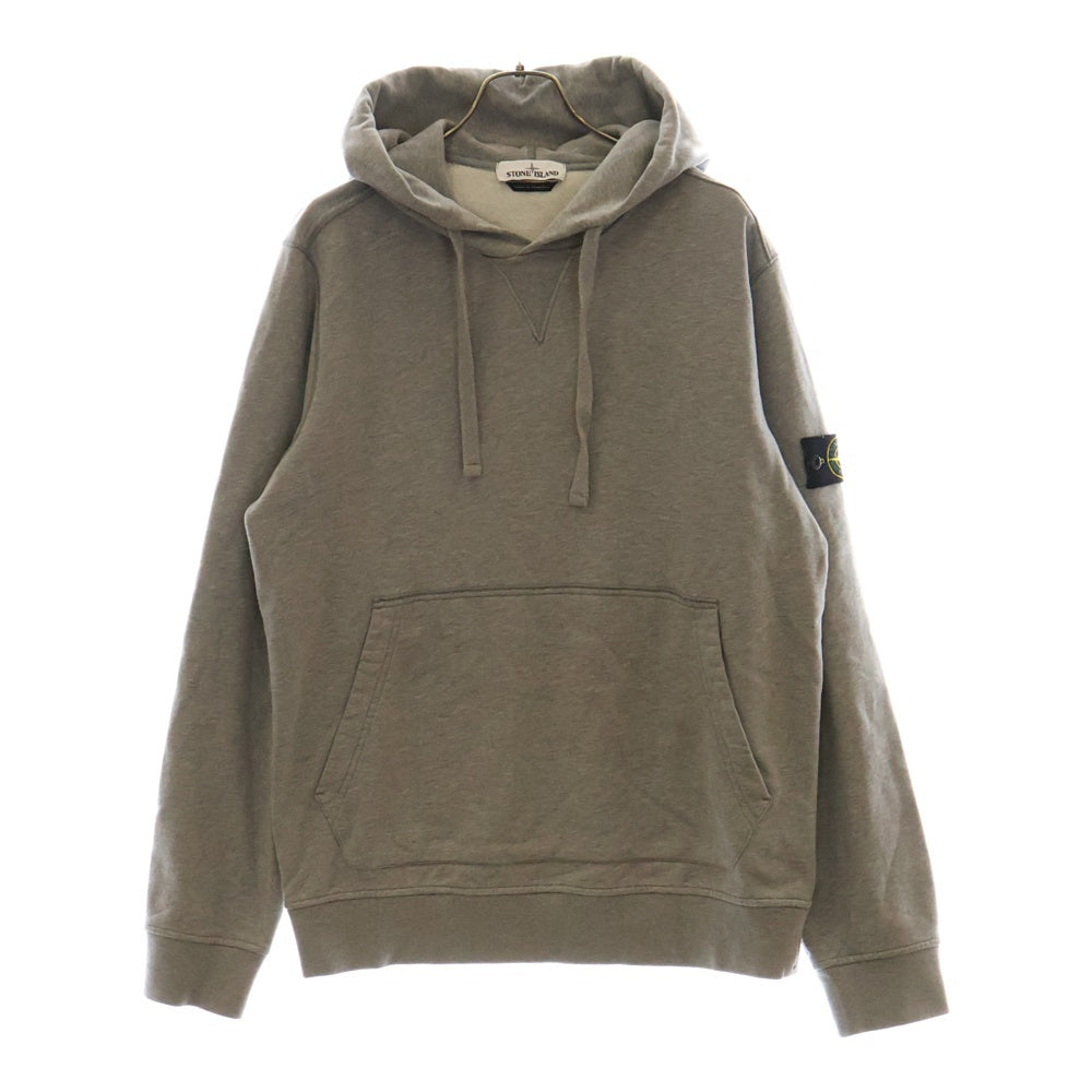 STONE ISLAND(ストーンアイランド) Hoodie ロゴワッペン プルオーバースウェットパーカー フーディー グレー 701562851