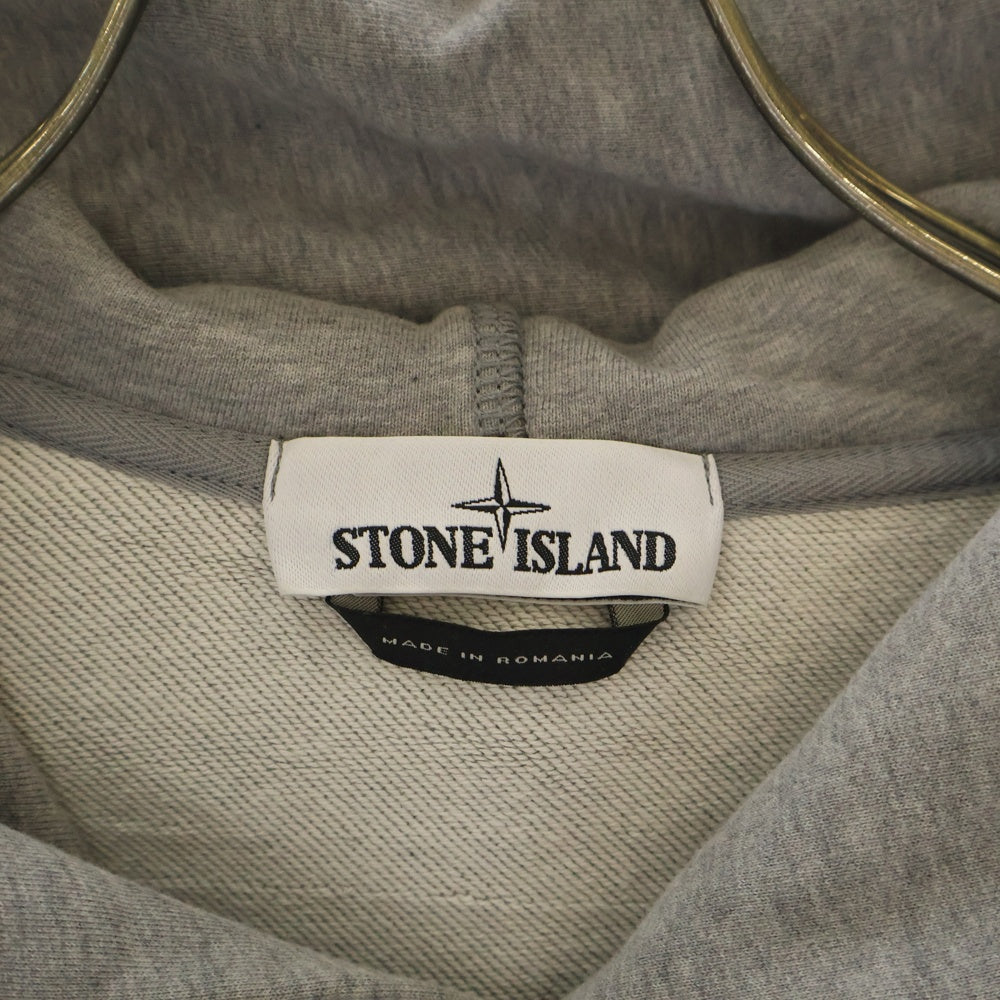 STONE ISLAND(ストーンアイランド) Hoodie ロゴワッペン プルオーバースウェットパーカー フーディー グレー 701562851