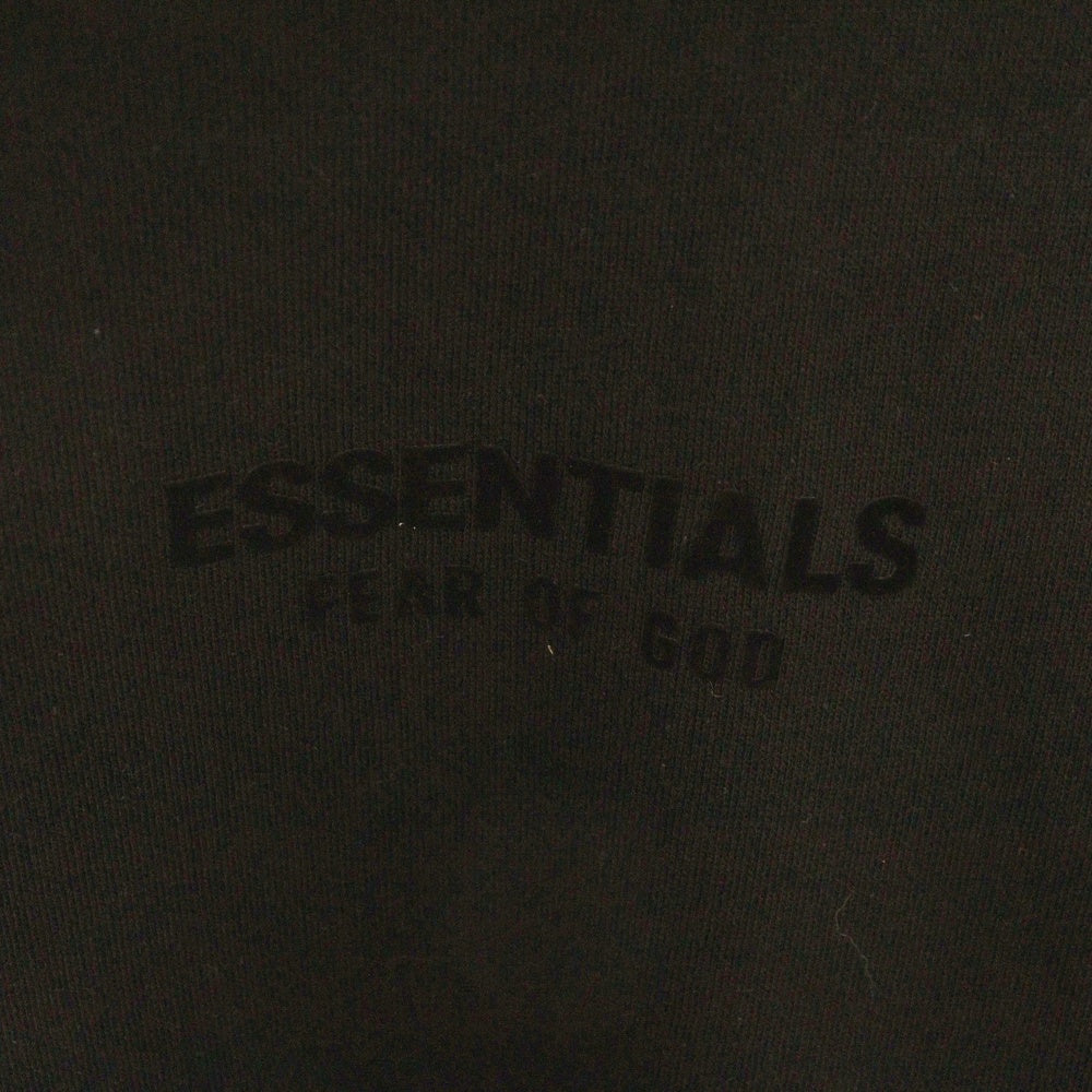 FEAR OF GOD ESSENTIALS(フィアオブゴッド エッセンシャルズ) Hoodie フロントロゴ プルオーバースウェットパーカー フーディー ブラック