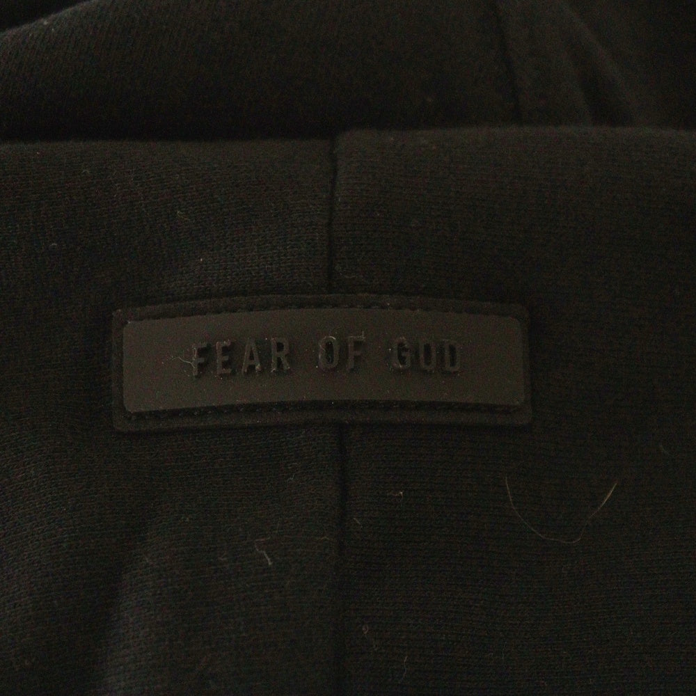 FEAR OF GOD ESSENTIALS(フィアオブゴッド エッセンシャルズ) Hoodie フロントロゴ プルオーバースウェットパーカー フーディー ブラック