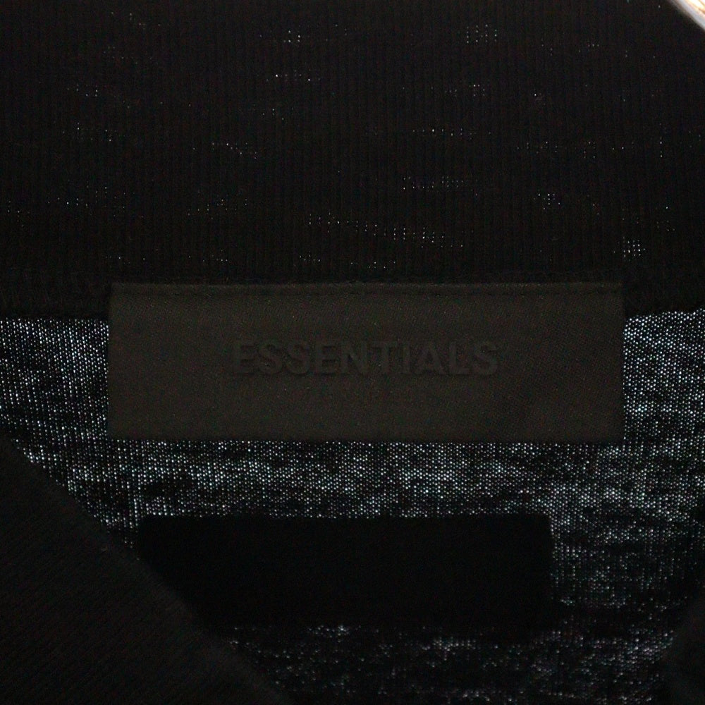 FEAR OF GOD ESSENTIALS(フィアオブゴッド エッセンシャルズ) S/S T-SHIRT ラバーロゴ半袖Tシャツ ブラック