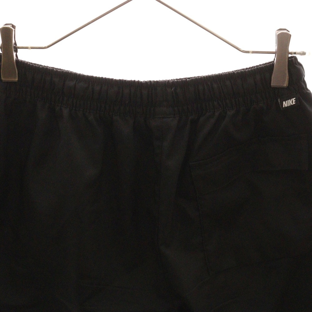 NIKE(ナイキ) AS MNK CLUB WVN LND FLOW SHORT ロゴ刺繍 ナイロンハーフパンツ ショーツ ブラック DM6830-010