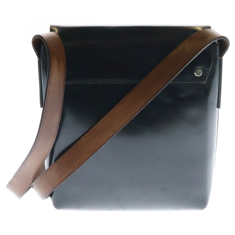 JIL SANDER(ジルサンダー) Leather Shoulder Bag レザーショルダーバッグ ブラック