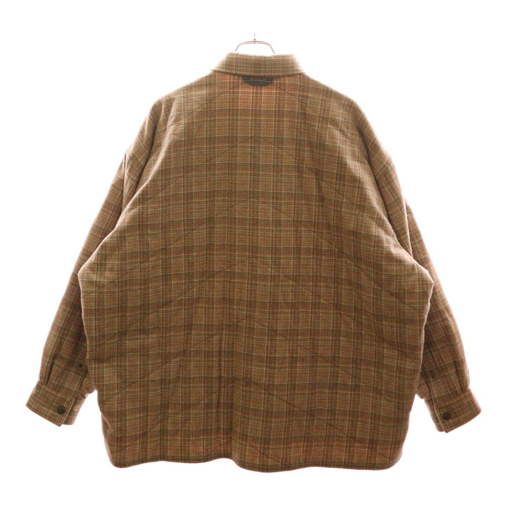 Acne Studios(アクネ ストゥディオズ) Check Jacket 中綿チェックシャツジャケット ベージュ FN-MN-SHIR000417 BB0564-