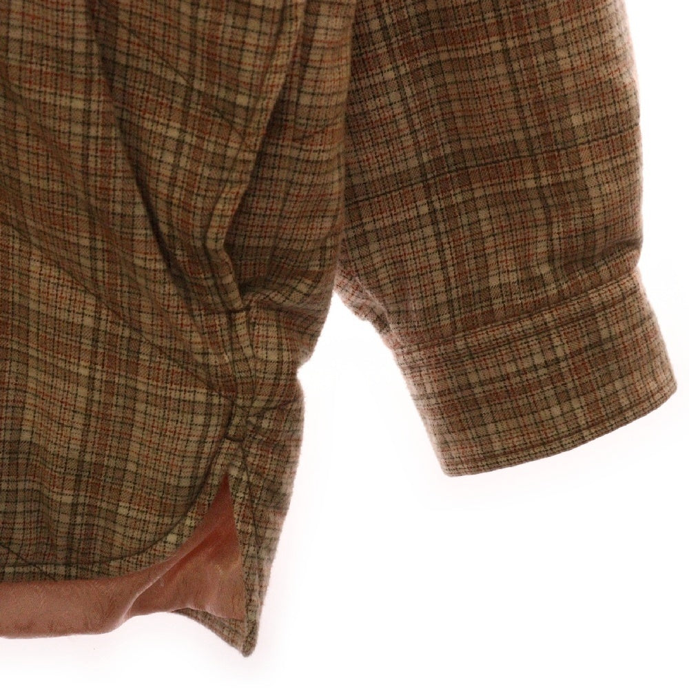 Acne Studios(アクネ ストゥディオズ) Check Jacket 中綿チェックシャツジャケット ベージュ FN-MN-SHIR000417 BB0564-