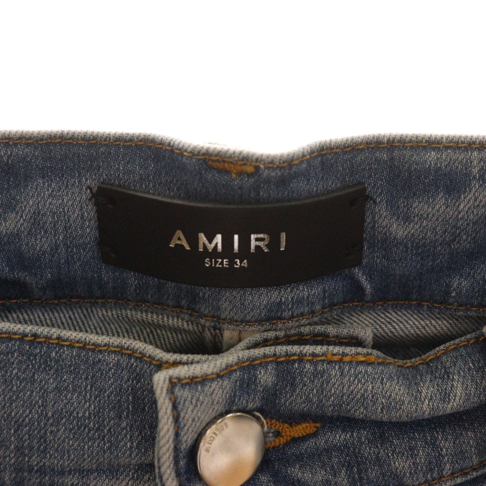 AMIRI(アミリ) STACK JEAN ダメージ加工 デニムスキニーパンツ インディゴ PS24MDS001