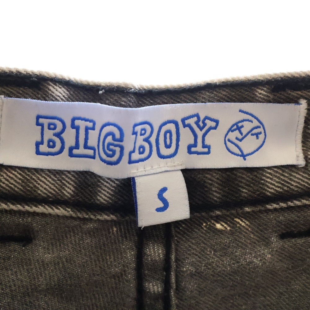POLAR SKATE CO(ポーラー) 23AW ロゴ刺繍 デニムパンツ グレー PSC-F23-BIGBOYJEAN-ACDBLK