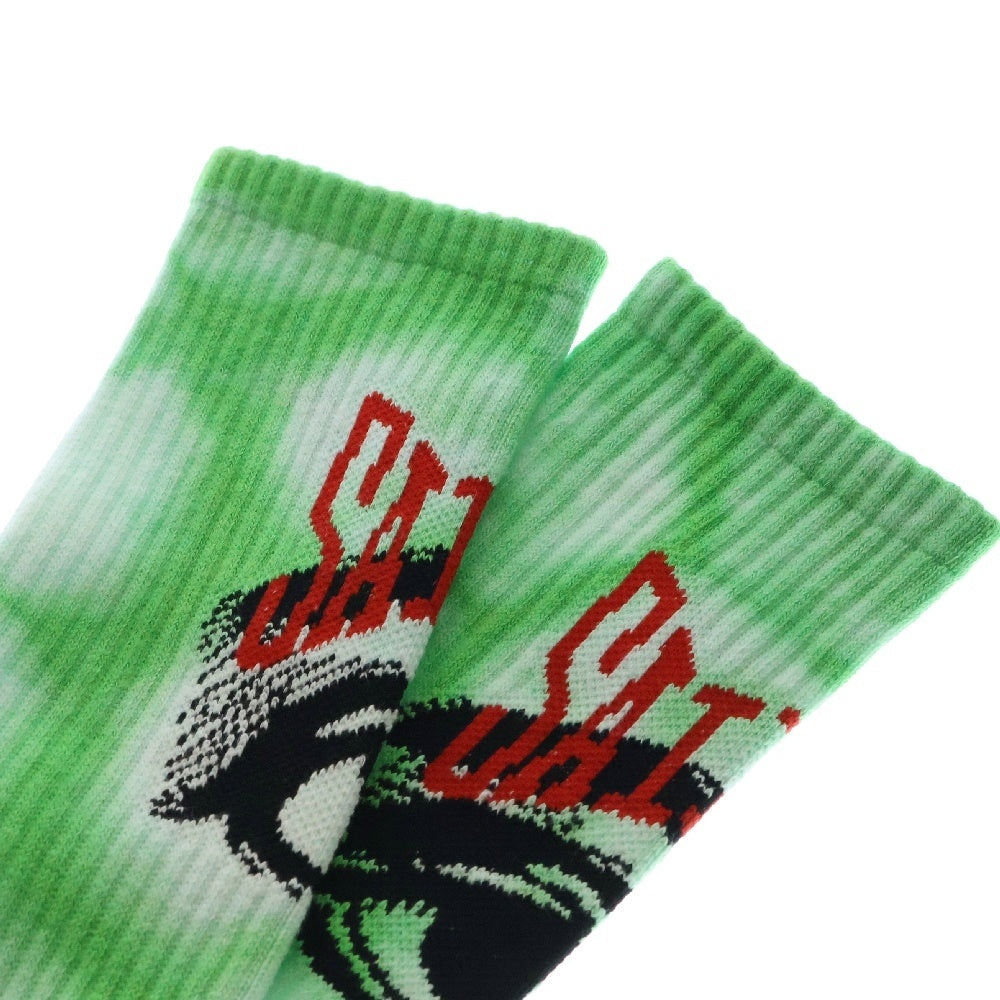 SAINT MICHAEL(セントマイケル) SOCKS EYES ソックス 靴下 グリーン