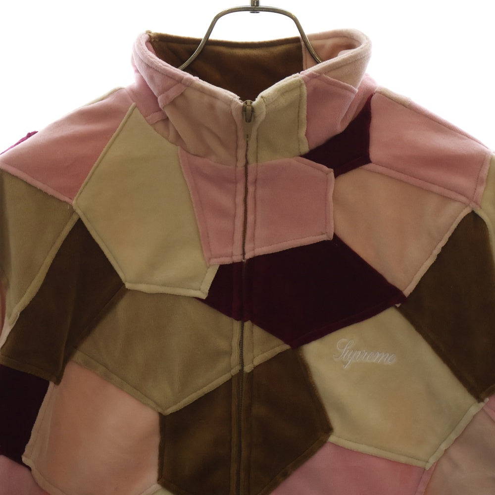 SUPREME(シュプリーム) 25SS Patchwork Velour Track Jacket パッチワーク ベロアトラックジャケット マルチ
