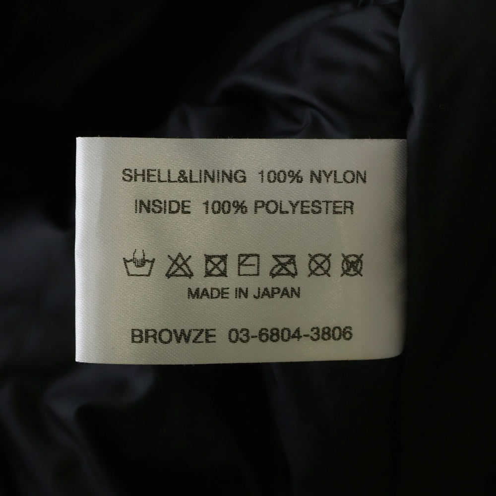 The Ennoy Professional(エンノイプロフェッショナル) 23AW スタイリスト私物 Nylon Padded Jacket ロゴ刺繍 ナイロン ジップアップジャケット グレー AW23BRENJK03LP