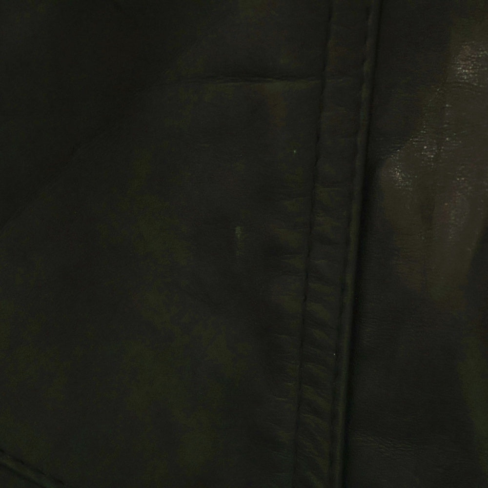 yoused(ユーズド) Leather Drivers Jacket レザードライバーズジャケット ブラック