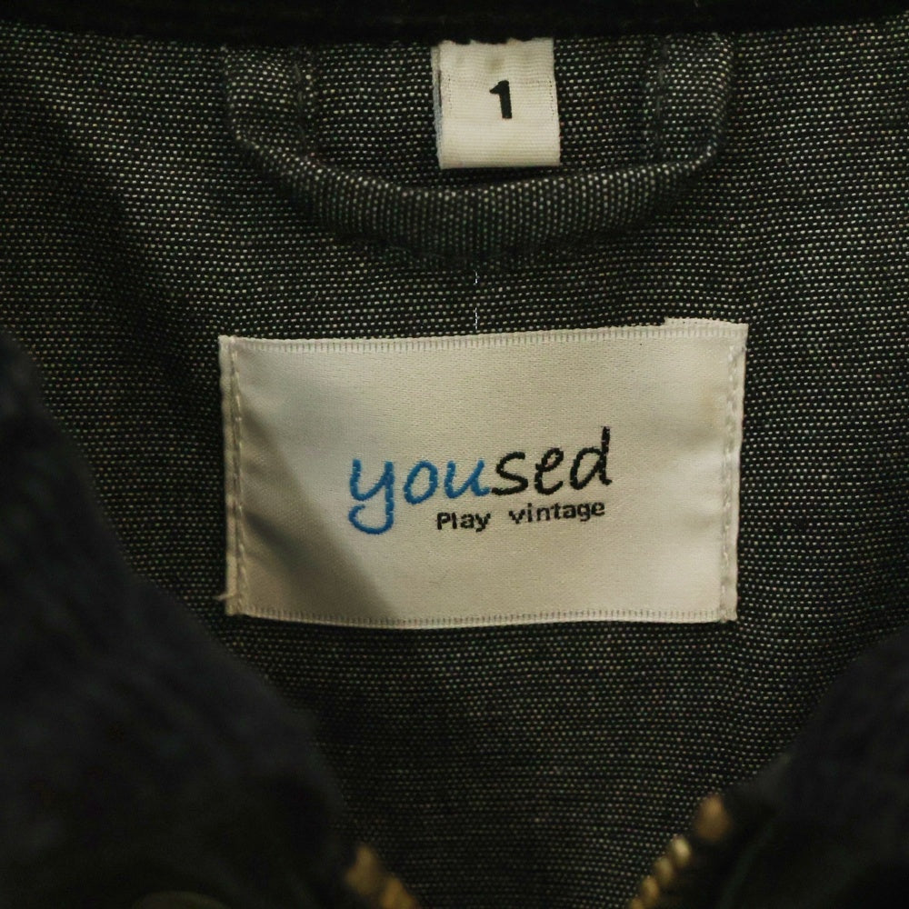yoused(ユーズド) Leather Drivers Jacket レザードライバーズジャケット ブラック