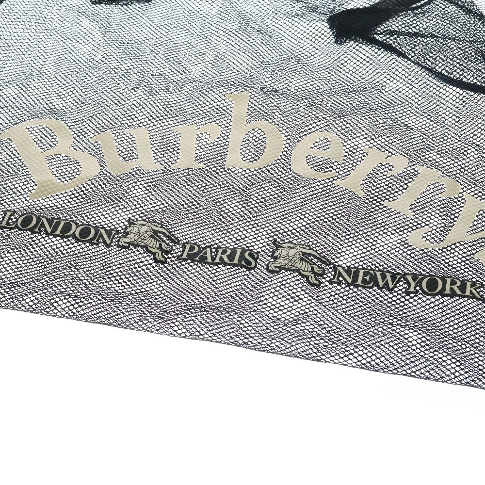 BURBERRYS(バーバリーズ) Logo Mesh Net Back ロゴメッシュバッグ ブラック