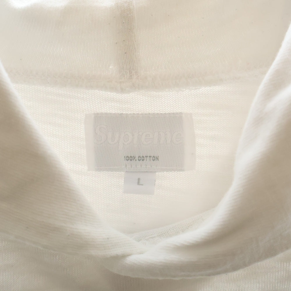 SUPREME(シュプリーム) 14SS Athletic Hooded L/S Tee アスレティックフーディー プルオーバーパーカー ホワイト