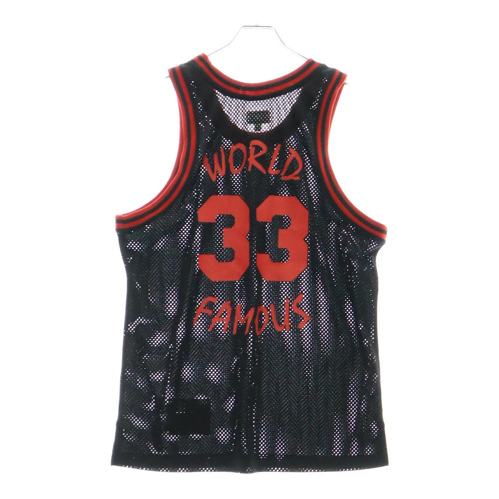 SUPREME(シュプリーム) 11SS Basketball Jersey バスケットボールジャージー メッシュタンクトップ ノースリーブシャツ ブラック