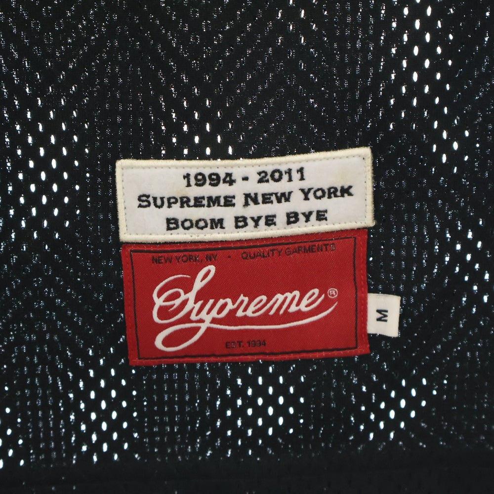 SUPREME(シュプリーム) 11SS Basketball Jersey バスケットボールジャージー メッシュタンクトップ ノースリーブシャツ ブラック