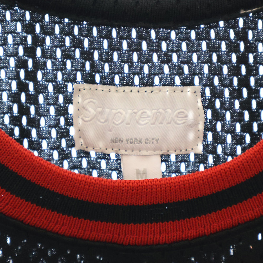 SUPREME(シュプリーム) 11SS Basketball Jersey バスケットボールジャージー メッシュタンクトップ ノースリーブシャツ ブラック