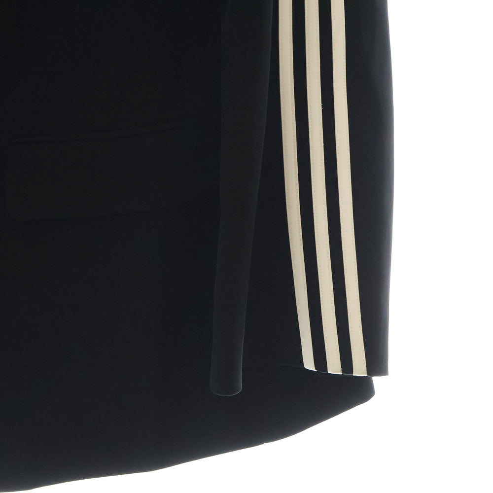 BALENCIAGA(バレンシアガ) 23SS ×adidas アディダス テクニカルテイラーツイル オーバーサイズ サイドスリーストライプ テーラードジャケット ブラック 725143 TI048