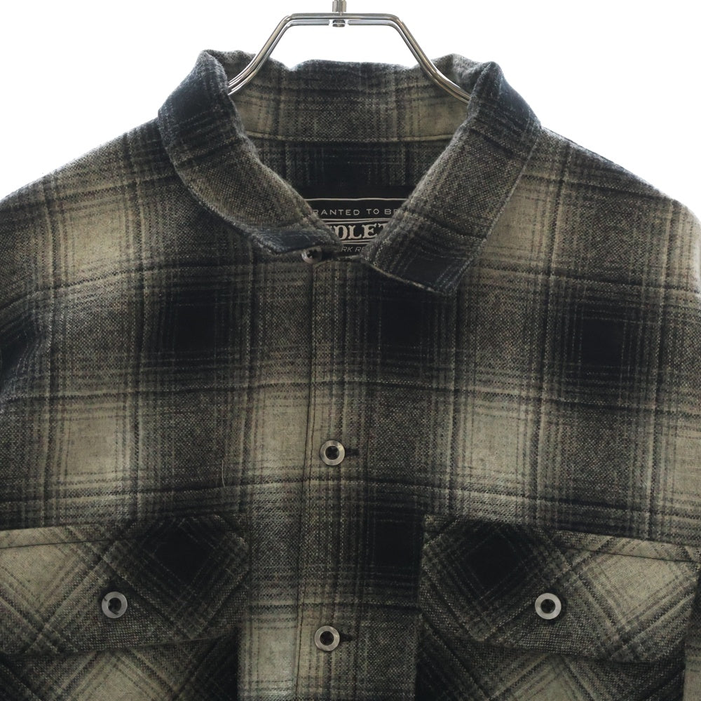 PENDLETON(ペンドルトン) チェック柄 フランネルシャツ 長袖シャツ ブラック 3475-3213
