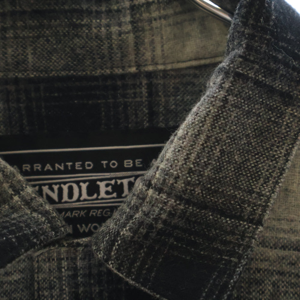 PENDLETON(ペンドルトン) チェック柄 フランネルシャツ 長袖シャツ ブラック 3475-3213
