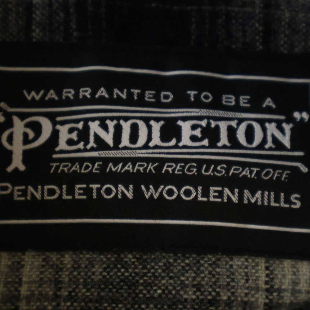 PENDLETON(ペンドルトン) チェック柄 フランネルシャツ 長袖シャツ ブラック 3475-3213